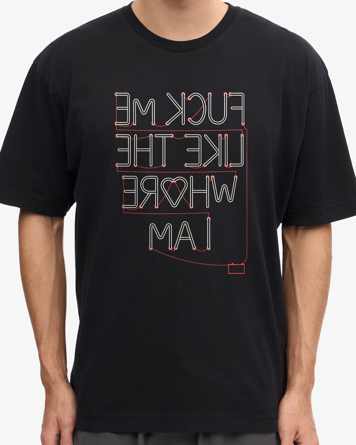 Fuck me like the wh♥re I am, worn, from the front