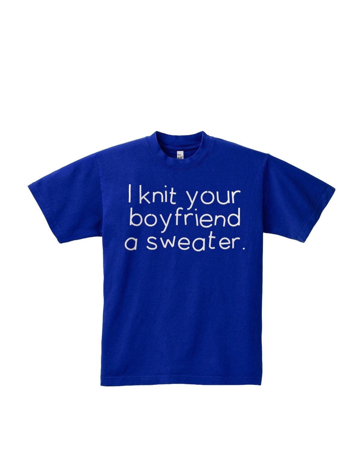 I knit your boyfriend a sweater., flat