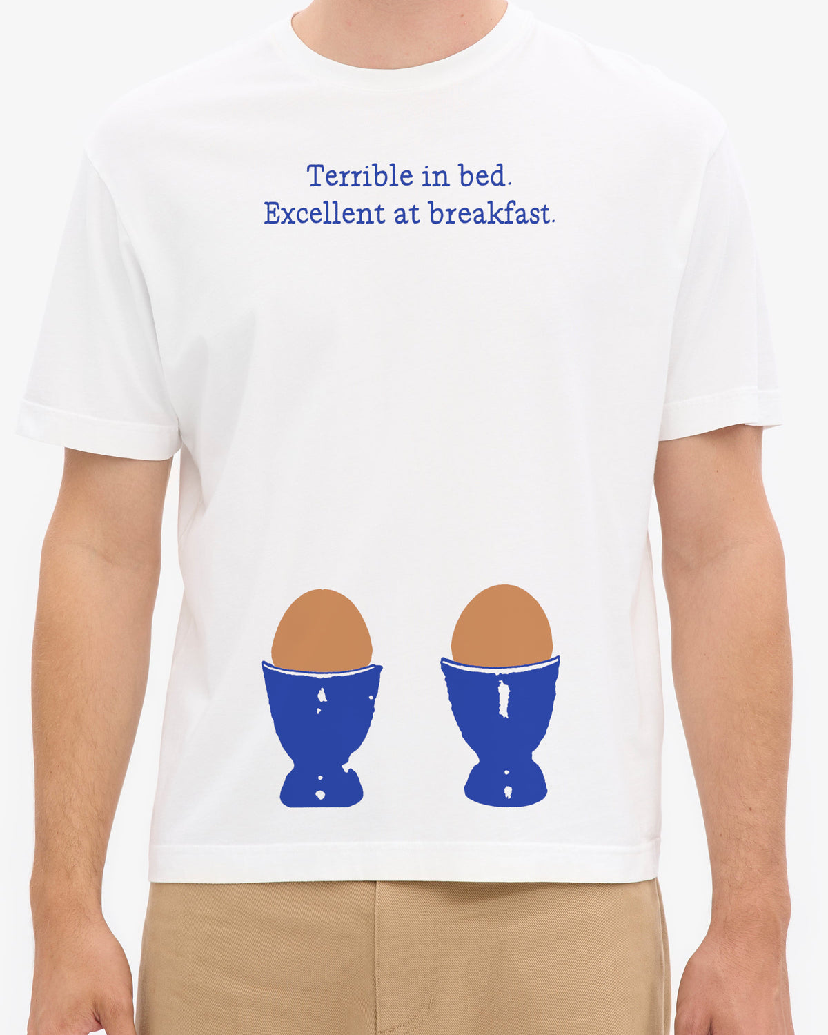 Terrible in bed. Excellent at breakfast., worn, from the front