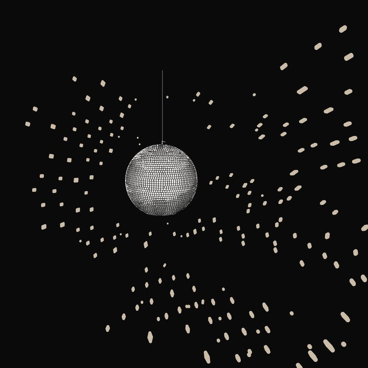 A mirror ball and the light it throws